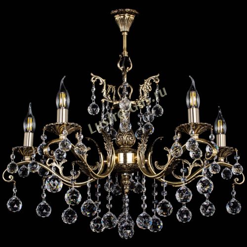 Люстра бронзовая Милана №5/2 шар в Кирове Гусь Хрустальный