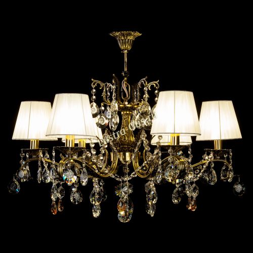 Люстра бронзовая Милана №6 Прованс в Кирове Гусь Хрустальный