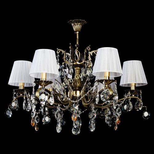 Люстра бронзовая Милана №6 Прованс в Кирове Гусь Хрустальный