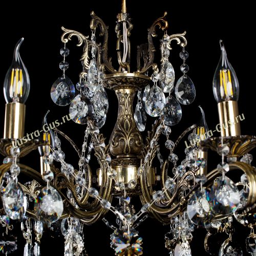 Люстра бронзовая Милана №6 Звездочка в Кирове Гусь Хрустальный