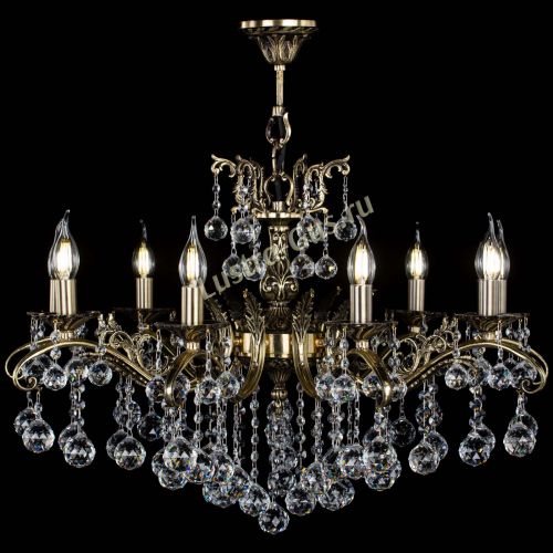 Люстра бронзовая Милана №9/2 шар в Кирове Гусь Хрустальный