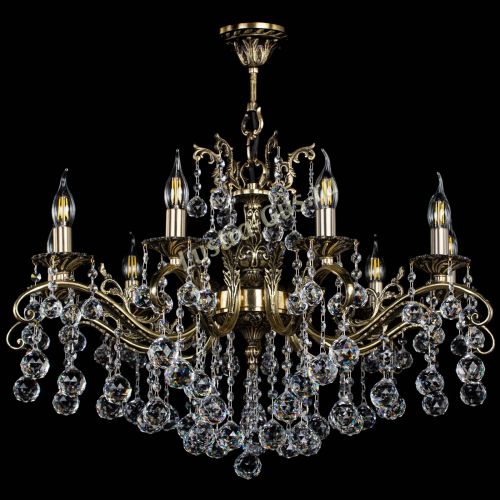 Люстра бронзовая Милана №9/2 шар в Кирове Гусь Хрустальный