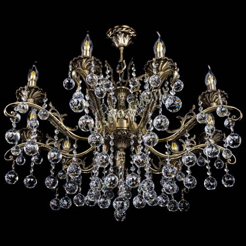 Люстра бронзовая Милана №9/2 шар в Кирове Гусь Хрустальный