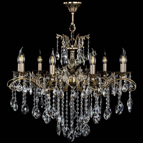 Люстра бронзовая Милана №9 баден в Кирове Гусь Хрустальный