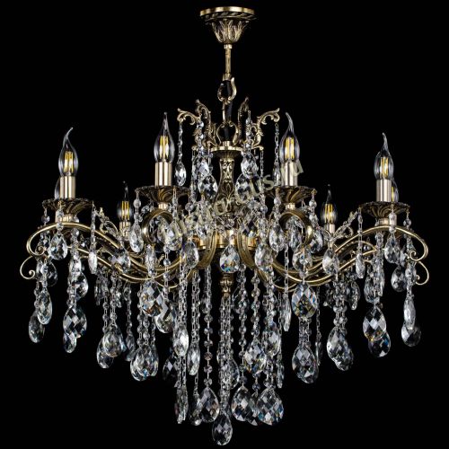 Люстра бронзовая Милана №9 баден в Кирове Гусь Хрустальный