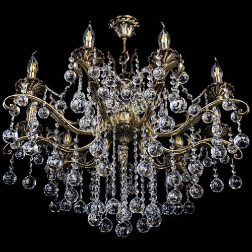 Люстра бронзовая Милана №9 шар в Кирове Гусь Хрустальный