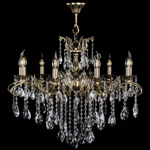 Люстра бронзовая Милана №9 звездочка в Кирове Гусь Хрустальный