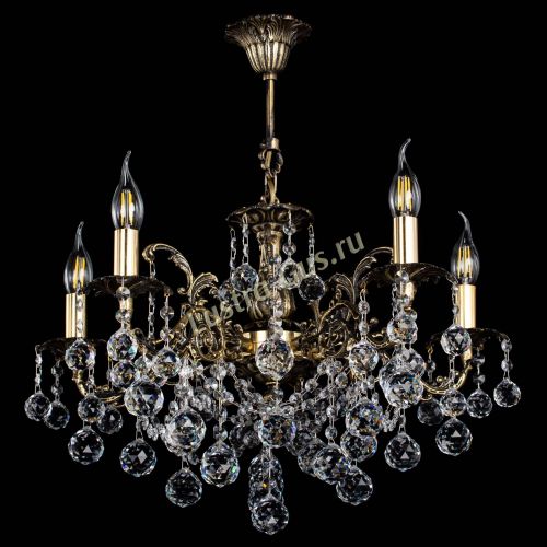 Люстра бронзовая Муза №5 шар в Кирове Гусь Хрустальный