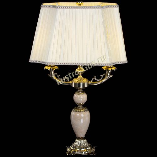 Бронзовая настольная лампа Антик №2 с камнем в Кирове Гусь Хрустальный