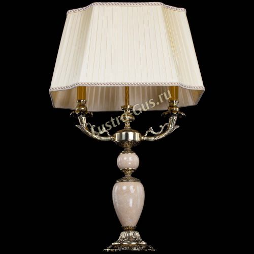 Бронзовая настольная лампа Антик №2 с камнем в Кирове Гусь Хрустальный