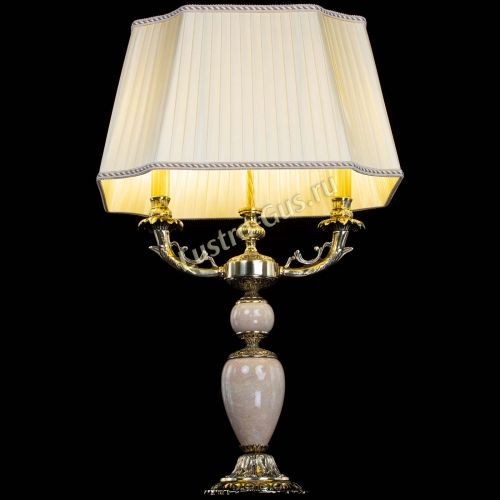 Бронзовая настольная лампа Антик №2 с камнем в Кирове Гусь Хрустальный