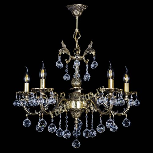 Люстра бронзовая Олимпия №5/1 шар в Кирове Гусь Хрустальный