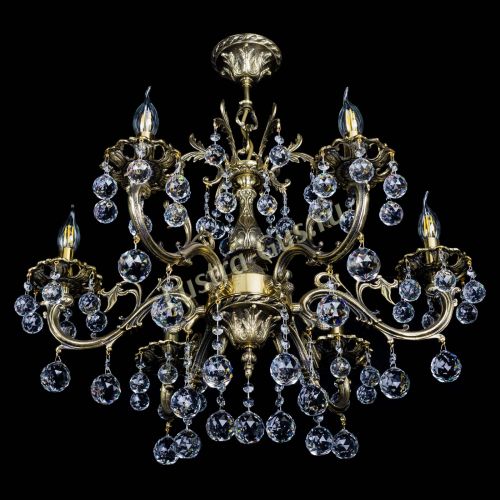 Люстра бронзовая Олимпия №6/1 шар в Кирове Гусь Хрустальный