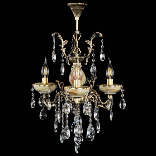 Люстра бронзовая Оникс №3/1 баден в Кирове Гусь Хрустальный