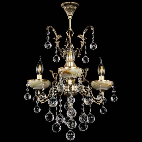 Люстра бронзовая Оникс №3/1 шар в Кирове Гусь Хрустальный