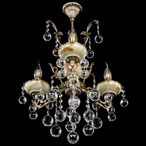 Люстра бронзовая Оникс №3/1 шар в Кирове Гусь Хрустальный