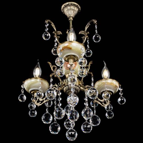 Люстра бронзовая Оникс №3/1 шар в Кирове Гусь Хрустальный