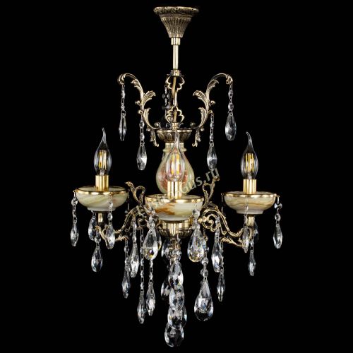 Люстра бронзовая Оникс №3/1 журавлик в Кирове Гусь Хрустальный