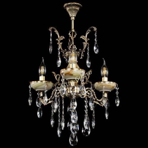 Люстра бронзовая Оникс №3/1 журавлик в Кирове Гусь Хрустальный