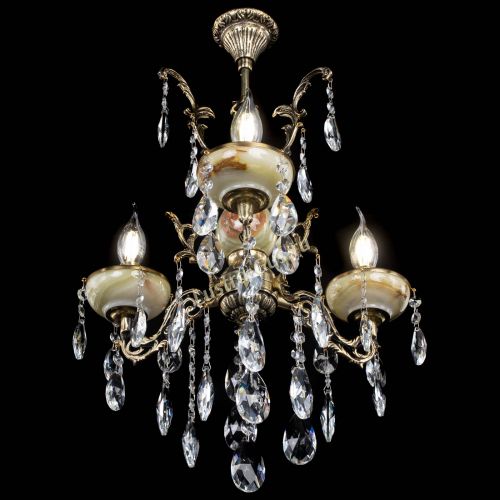 Люстра бронзовая Оникс №3/1 журавлик в Кирове Гусь Хрустальный