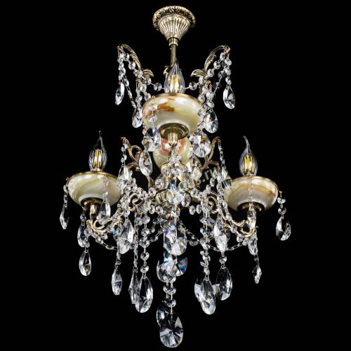 Люстра бронзовая Оникс №3/2 лучик в Кирове Гусь Хрустальный