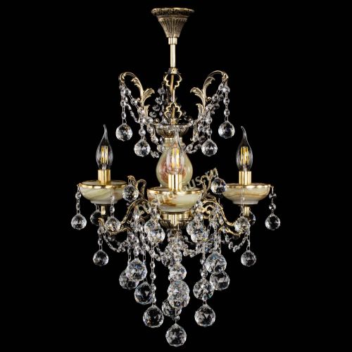 Люстра бронзовая Оникс №3/2 шар в Кирове Гусь Хрустальный