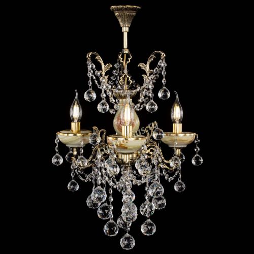 Люстра бронзовая Оникс №3/2 шар в Кирове Гусь Хрустальный