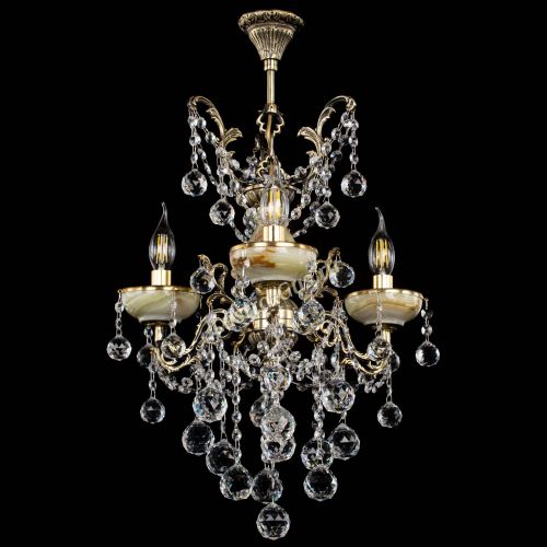 Люстра бронзовая Оникс №3/2 шар в Кирове Гусь Хрустальный