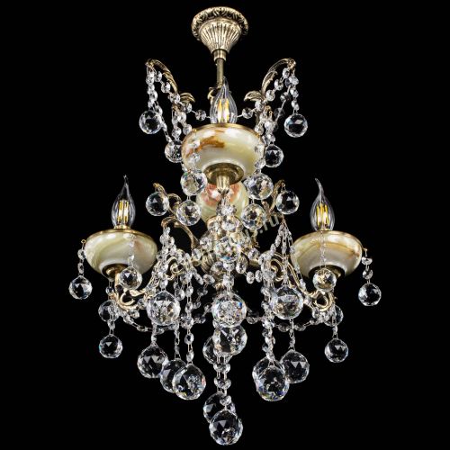 Люстра бронзовая Оникс №3/2 шар в Кирове Гусь Хрустальный