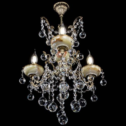 Люстра бронзовая Оникс №3/2 шар в Кирове Гусь Хрустальный