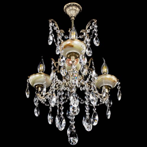 Люстра бронзовая Оникс №3/2 журавлик в Кирове Гусь Хрустальный