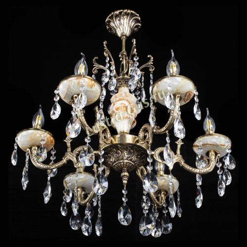 Люстра бронзовая Оникс №6/1 лучик в Кирове Гусь Хрустальный