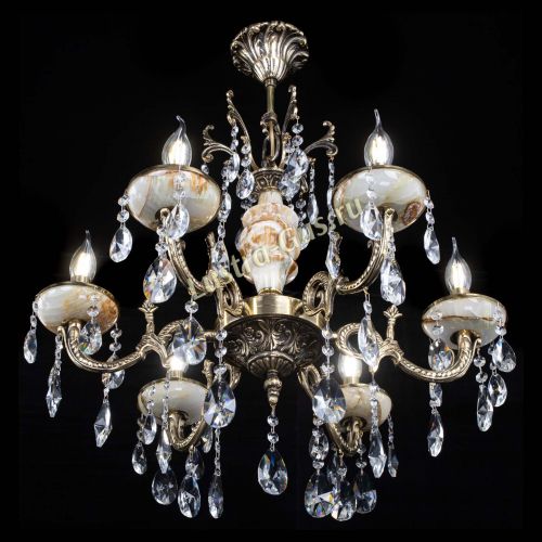 Люстра бронзовая Оникс №6/1 лучик в Кирове Гусь Хрустальный