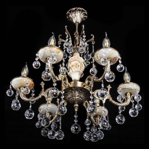 Люстра бронзовая Оникс №6/1 шар в Кирове Гусь Хрустальный