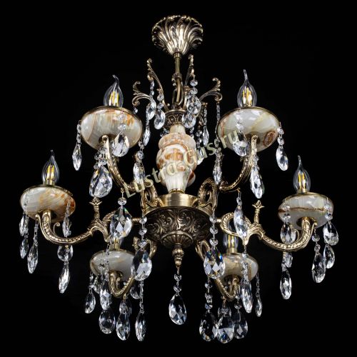 Люстра бронзовая Оникс №6/1 журавлик в Кирове Гусь Хрустальный