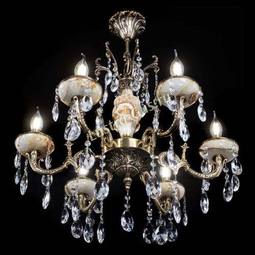 Люстра бронзовая Оникс №6/1 журавлик в Кирове Гусь Хрустальный