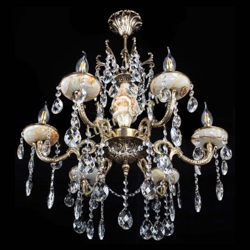 Люстра бронзовая Оникс №6/2 баден в Кирове Гусь Хрустальный