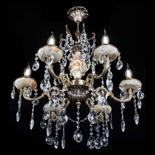 Люстра бронзовая Оникс №6/2 баден в Кирове Гусь Хрустальный