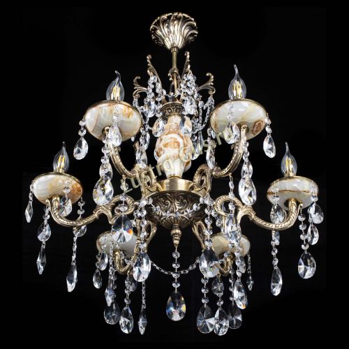 Люстра бронзовая Оникс №6/2 лучик в Кирове Гусь Хрустальный