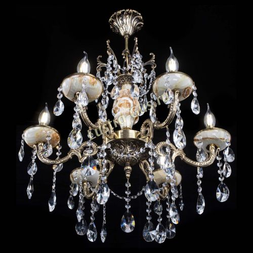 Люстра бронзовая Оникс №6/2 лучик в Кирове Гусь Хрустальный