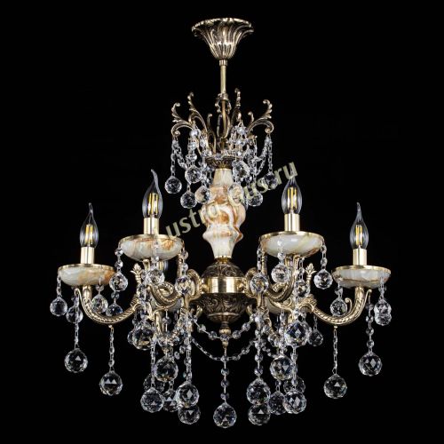 Люстра бронзовая Оникс №6/2 шар в Кирове Гусь Хрустальный