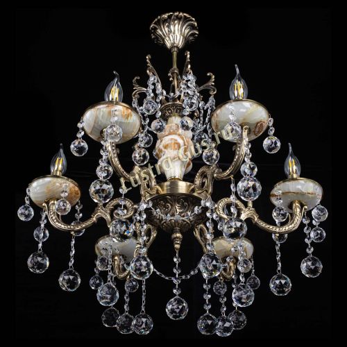 Люстра бронзовая Оникс №6/2 шар в Кирове Гусь Хрустальный