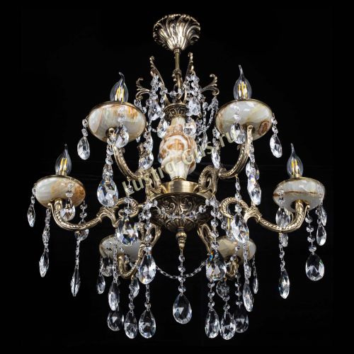 Люстра бронзовая Оникс №6/2 журавлик в Кирове Гусь Хрустальный