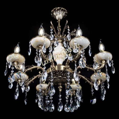 Люстра бронзовая Оникс №8/1 лучик в Кирове Гусь Хрустальный