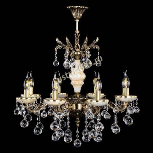 Люстра бронзовая Оникс №8/1 шар в Кирове Гусь Хрустальный