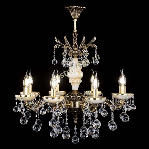 Люстра бронзовая Оникс №8/1 шар в Кирове Гусь Хрустальный