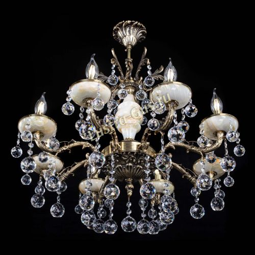 Люстра бронзовая Оникс №8/1 шар в Кирове Гусь Хрустальный