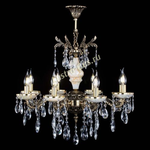 Люстра бронзовая Оникс №8/1 журавлик в Кирове Гусь Хрустальный