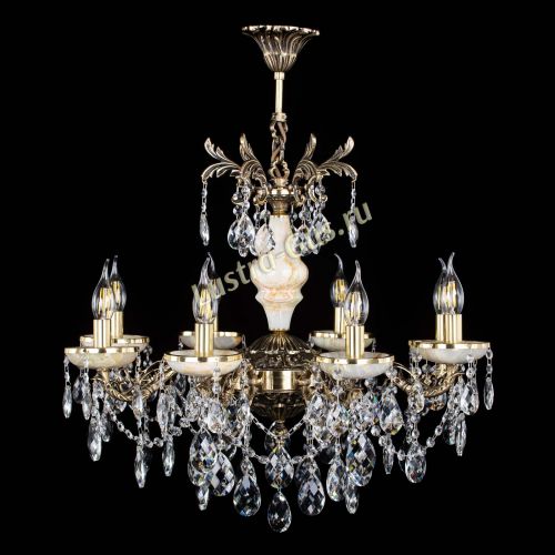 Люстра бронзовая Оникс №8/2 баден в Кирове Гусь Хрустальный