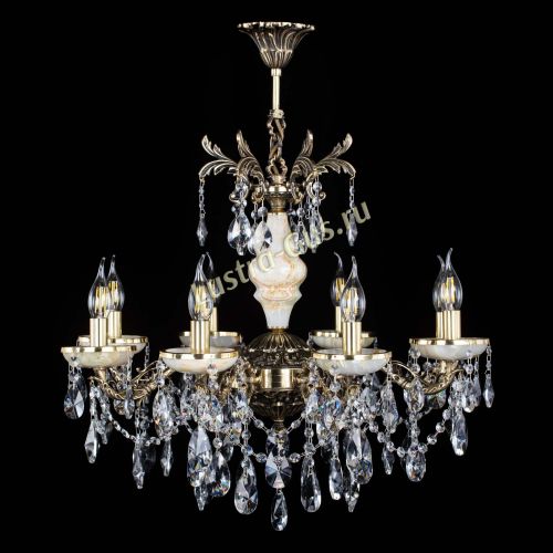 Люстра бронзовая Оникс №8/2 лучик в Кирове Гусь Хрустальный